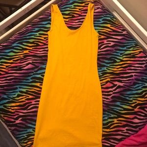 Yellow Slick dress